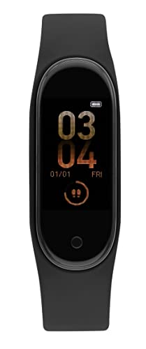 WATX Reloj Inteligente tÃ¡ctil con Pantalla a Color - Smartwatch con podÃ³metro, medidor de calorÃ­as, Ritmo cardÃ­aco, presiÃ³n Arterial y termÃ³metro - Pulsera de Actividad fÃ­sica y Deportiva (Negro)