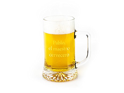 Regalo Original Jarra de Cerveza de Vidrio grabada 50cl