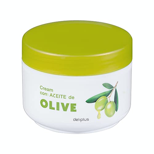 Pack 3 Crema corporal con aceite de oliva Deliplus | Para todo tipo de pieles | Pack 3 Tarros x 250 ml