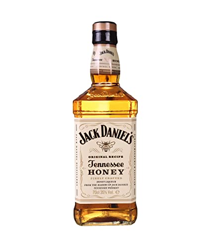 Jack Daniel's Honey Whiskey, Combina Jack Danielâ€™s Tennessee Whiskey y un Toque de Miel, Sabor Caramelo, 35% Vol. Alcohol, 700ml