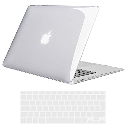 TECOOL Funda MacBook Air 13 Pulgadas (VersiÃ³n: 2010-2017, Modelo: A1466 / A1369), Delgado Cubierta PlÃ¡stico Dura Case Carcasa con Tapa del Teclado para MacBook Air 13.3 Pulgada - Transparente