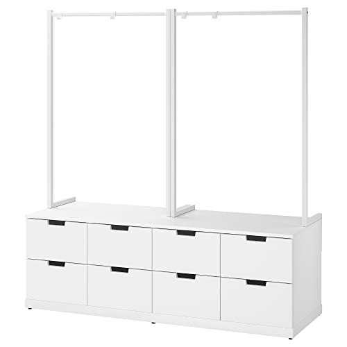 Ikea NORDLI - CÃ³moda de 8 cajones, 160 x 169 cm, color blanco