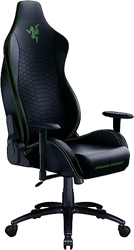 Razer Iskur X - Silla ergonÃ³mica para juegos (Silla de escritorio / silla de oficina, diseÃ±o ergonÃ³mico, piel sintÃ©tica multicapa, acolchado de espuma de alta densidad) Verde