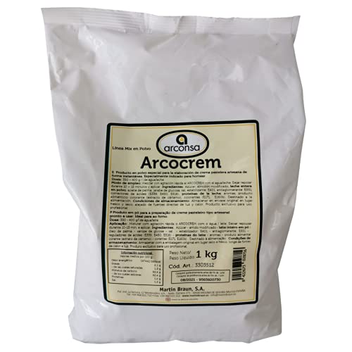 Arcocrem Arconsa - Preparado para Crema Pastelera - 1 kg