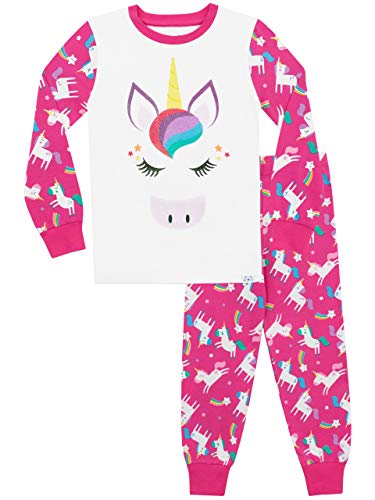 Harry Bear Pijamas de Manga Larga para niÃ±as Unicornio Ajuste CeÃ±ido Multicolor 10-11 AÃ±os