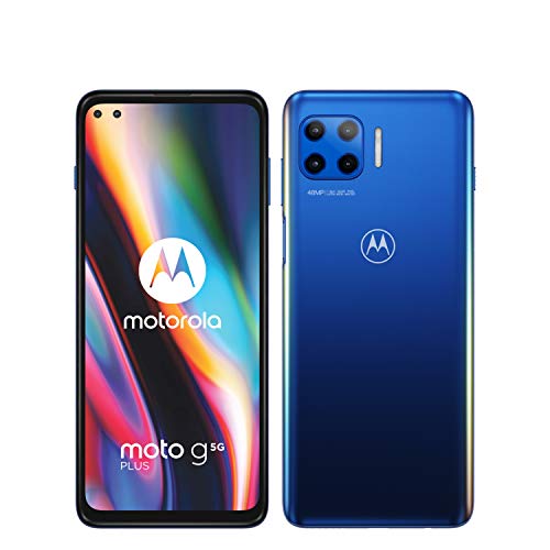 Motorola Moto G 5G Plus - Smartphone 128GB, 6GB RAM, Dual Sim, Blue