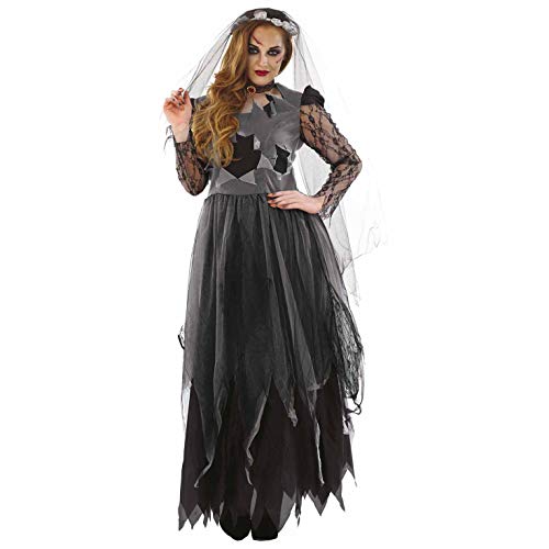 Fun Shack Novia Cadaver Disfraz Mujer, Disfraz Halloween Mujer Disponible en Talla L