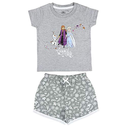 CERDÃ� LIFE'S LITTLE MOMENTS Pijama NiÃ±a de Disney Frozen 2-Camiseta + Pantalon de AlgodÃ³n Juego, Gris, 4 aÃ±os para NiÃ±as