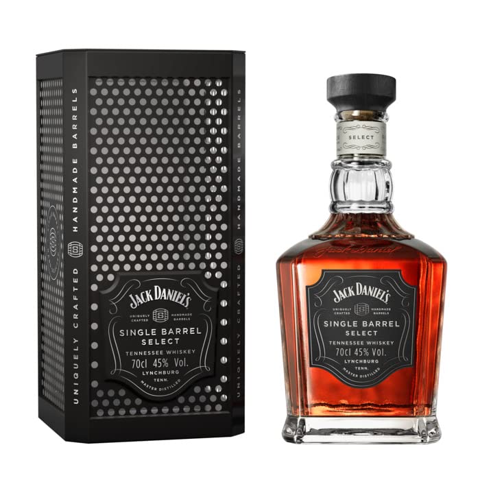 Jack Daniels Single Barrel Select Tennessee Whiskey Con Estuche MetÃ¡lico Para Poder Regalar, 45% Vol. Alcohol, 700 ml