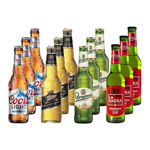 Lagers del Mundo Pack DegustaciÃ³n de Cerveza - 12 botellas x 330 ml - Total: 3960 ml