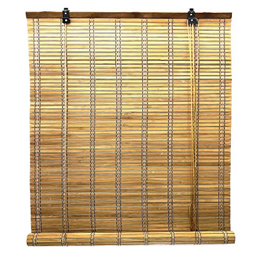 Solagua 14 Medidas de estores de bambÃº Cortina de Madera persiana Enrollable (150 x 225 cm, Roble)